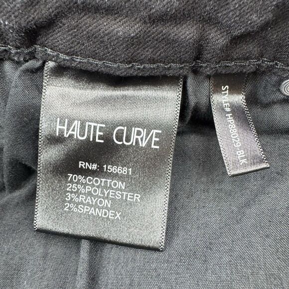 Haute Curve Black Jeans Size 18 Skinny High Rise Stretch Distressed - Picture 3 of 10